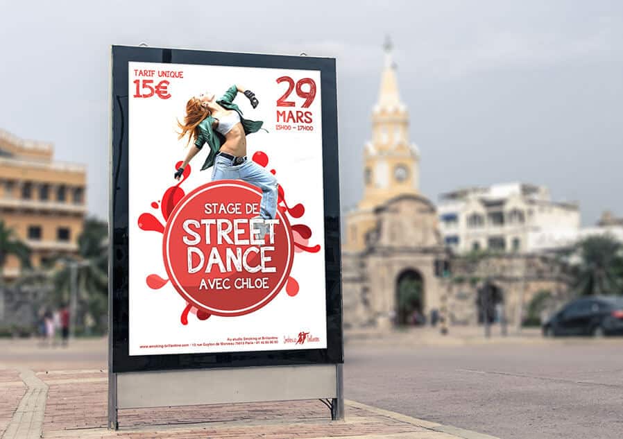 Street dance poster design Paris