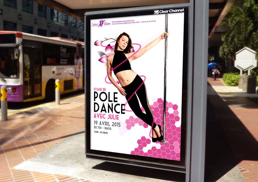 Dance school poster design by Pirabu